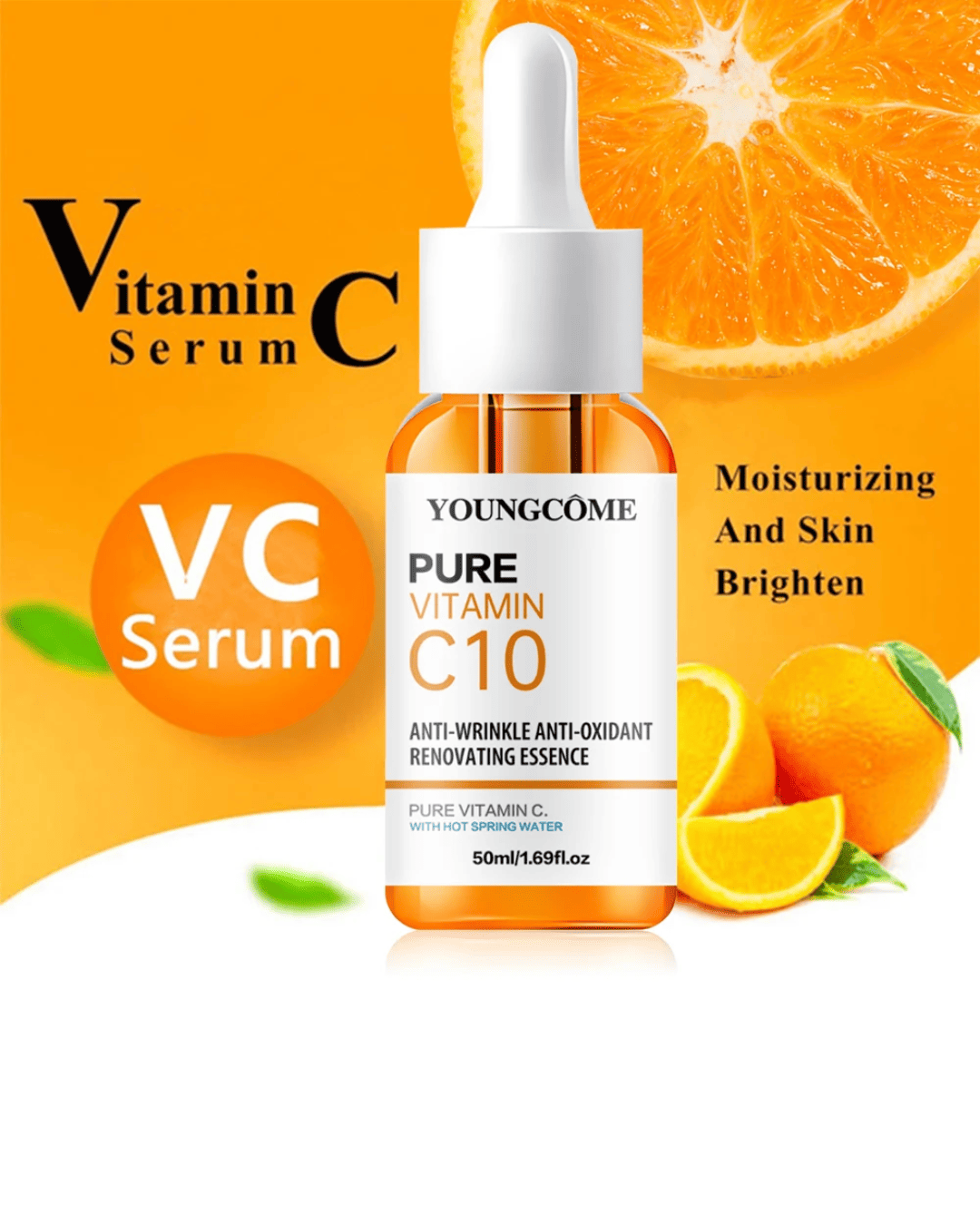 Sérum Facial de Ácido Hialurónico con Vitamina C