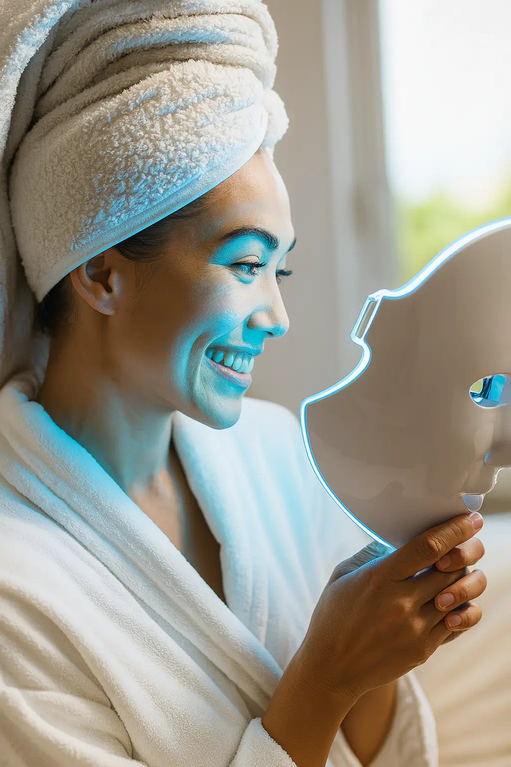 Kit LED Beauty Routine  Maschera Coreana LED + 10 Maschere Coreane al Collagene + Guida Anti-Age Esclusiva