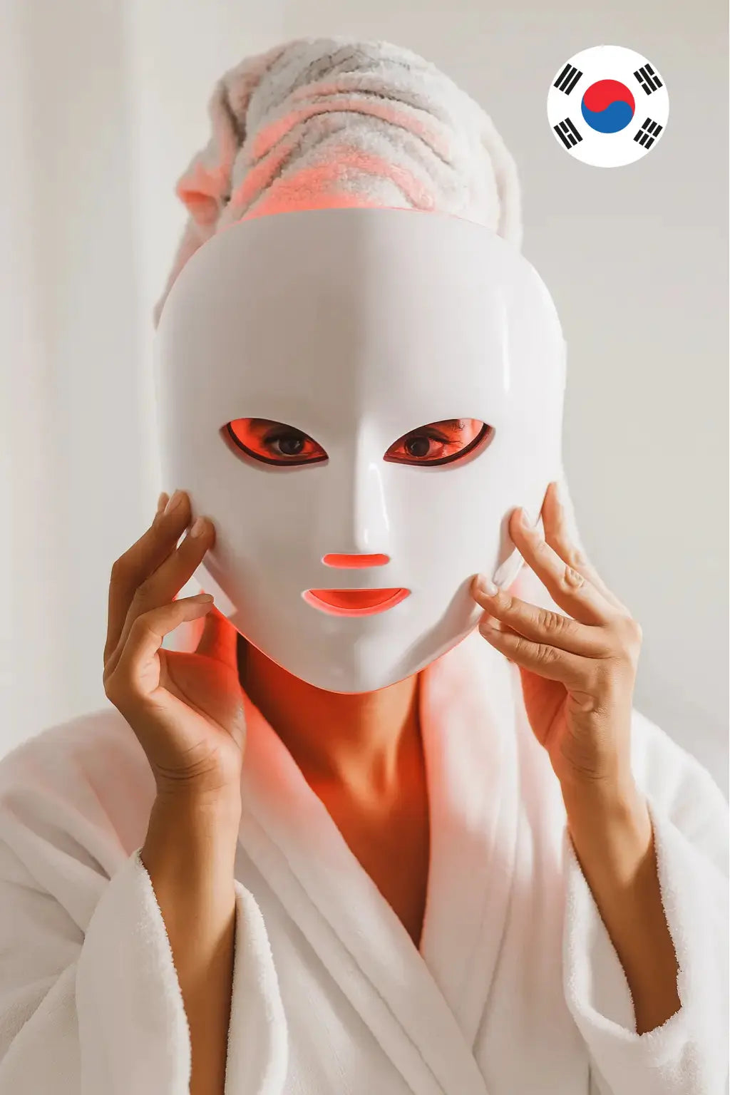 Kit LED Beauty Routine  Maschera Coreana LED + 10 Maschere Coreane al Collagene + Guida Anti-Age Esclusiva