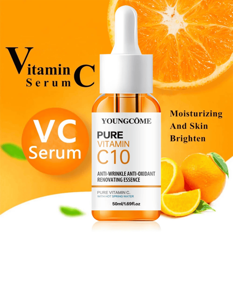 Siero Ialuronico per il Viso alla Vitamina C – Idratante e Illuminante per Pelle Rimpolpata e Radiosa ✨🍊💧
